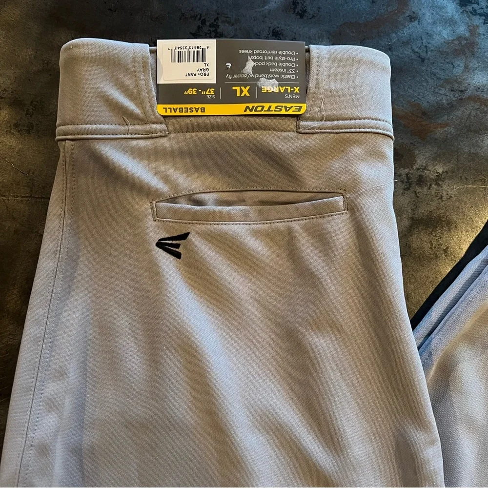 Easton gray baseball pants xl